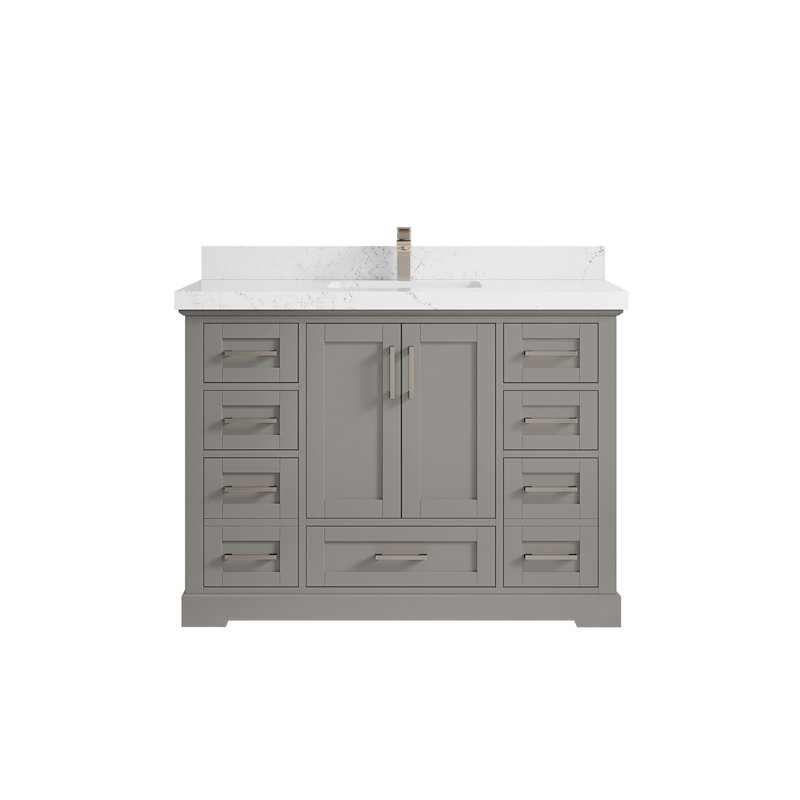 Ensemble de meuble-lavabo simple 48 po Esin, Empira blanc