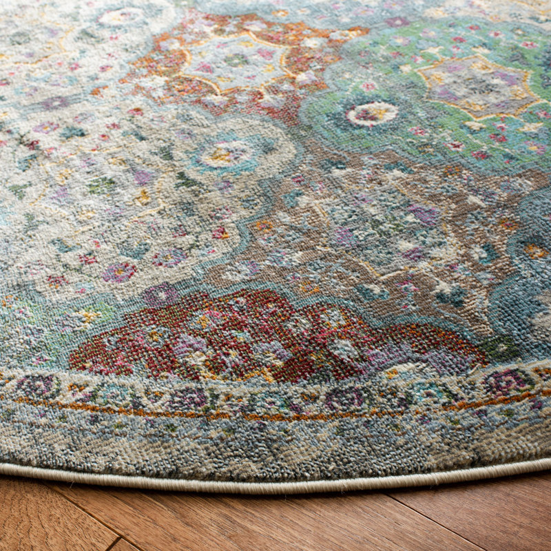 Marques Performance Geometric Rug, Round 6'7"
