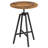 28.9"-37.4"Bar Table Height Adjustable Swivel Round Wood Tabletop 23.6" Dia, Kitchen Dining Office Coffee Bistro Pub Table