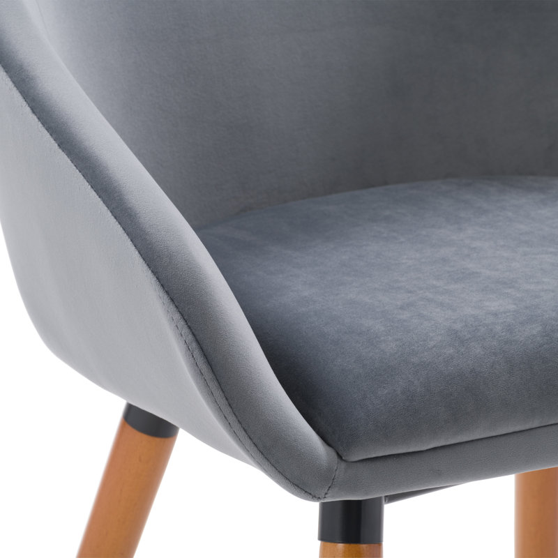 Chaise avec accoudoirs, gris