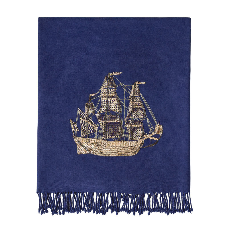 Ship Embellished Throw