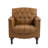 Enoks Tufted Leather Armchair-1439899130