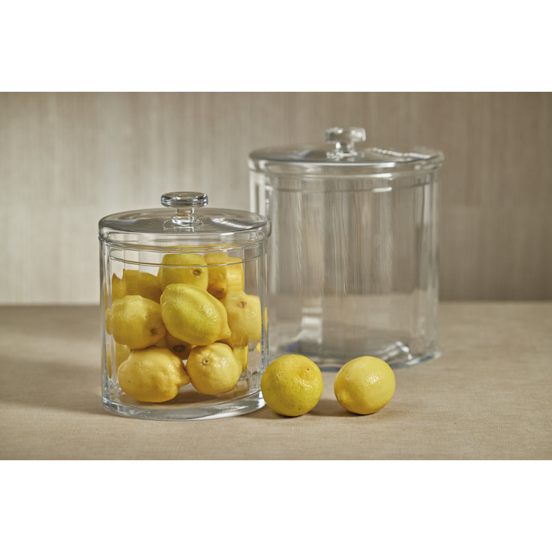 Bonbonnière en verre optique Blendon, H 11,25 po x l 9,75 po x P 9,75 po