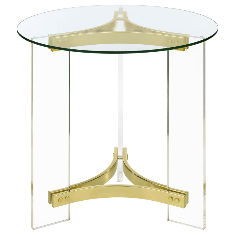 Table de bout en verre Bagnell