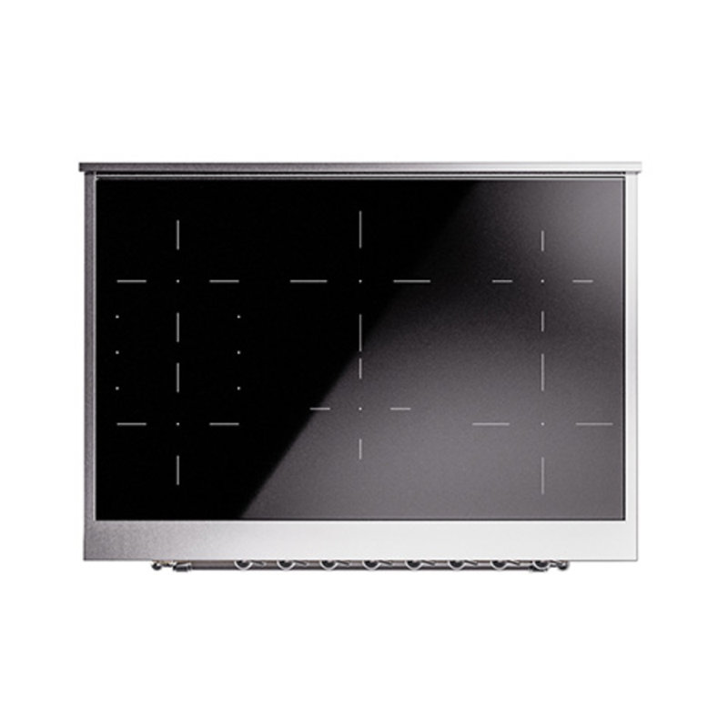 ILVE Nostalgie II Noblesse 36 in Induction Range, Antique White/Chrome