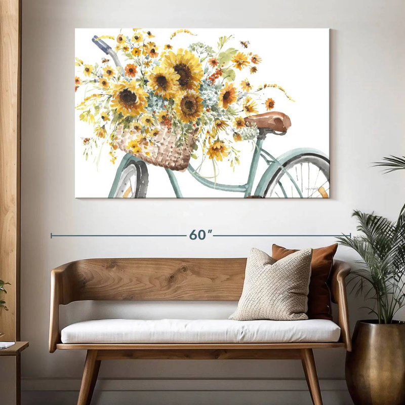 Tournesols pour toujours II, H 34 po x l 51 po