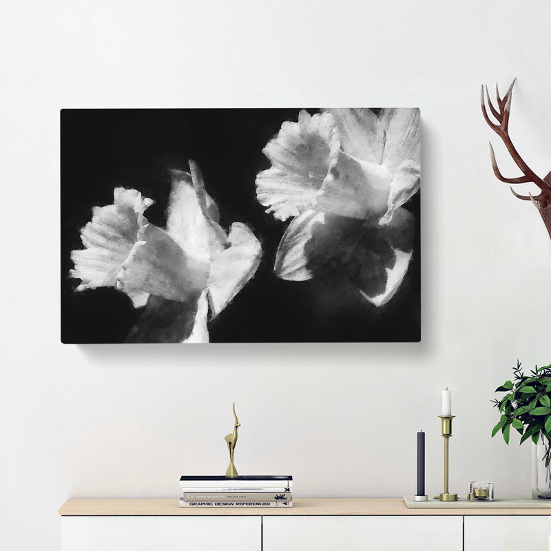 Pair Of Daffodils - Wrapped Canvas, 35cm H x 50cm W x 3cm D