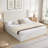 High Headboard Upholstered Bed, Floor Standing Bed Frame,Bed Frame, 12-Slat Support, Easy To Assemble, Chenille Cloth, No Box Spring Needed-31261449