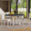 Ensemble de table de salle à manger extensible avec chaises rembourrées, idéal pour les réunions de famille et pour améliorer l'ambiance de l'espace repas.