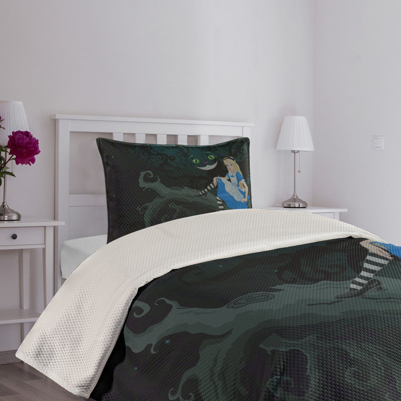 Polyester Coverlet, King Bedspread + 2 Shams