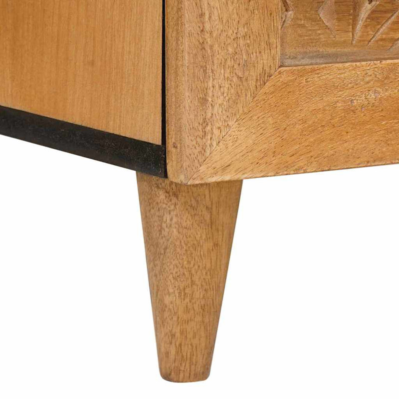 Solid Wood Accent Cabinet, Light Brown