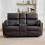 Hudson 2 Seater Faux Leather Sofa-110222715