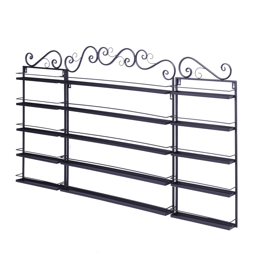Red Barrel Studio® 5 Tier Metal Nail Polish Display Organizer Wall Rack ...