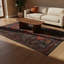 Tapis décoratif rétro à motif floral Claret-419880661