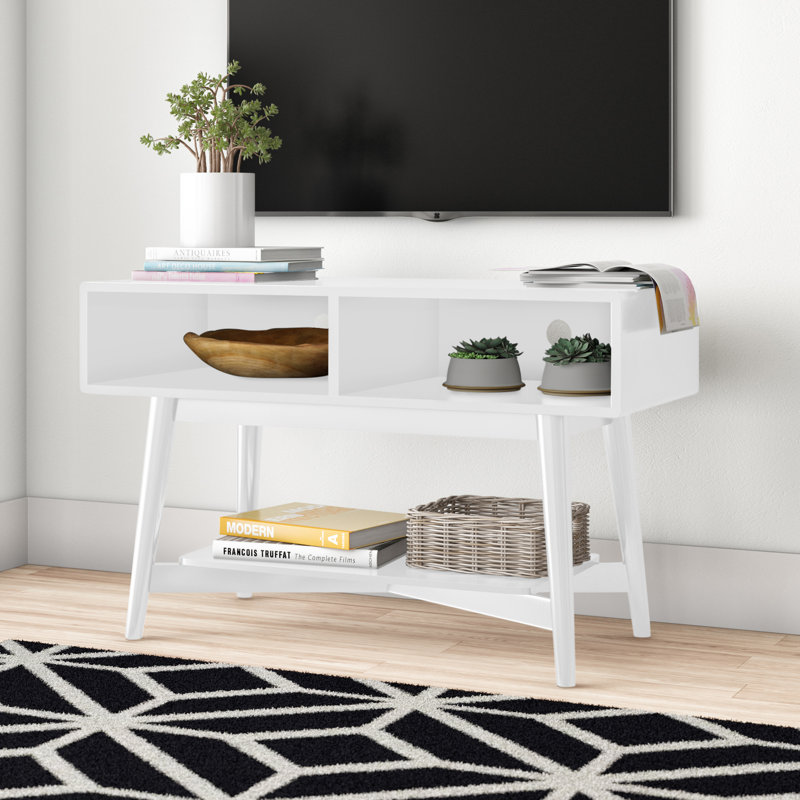 Dannye Unfinished TV Stand for TVs up to 48", White