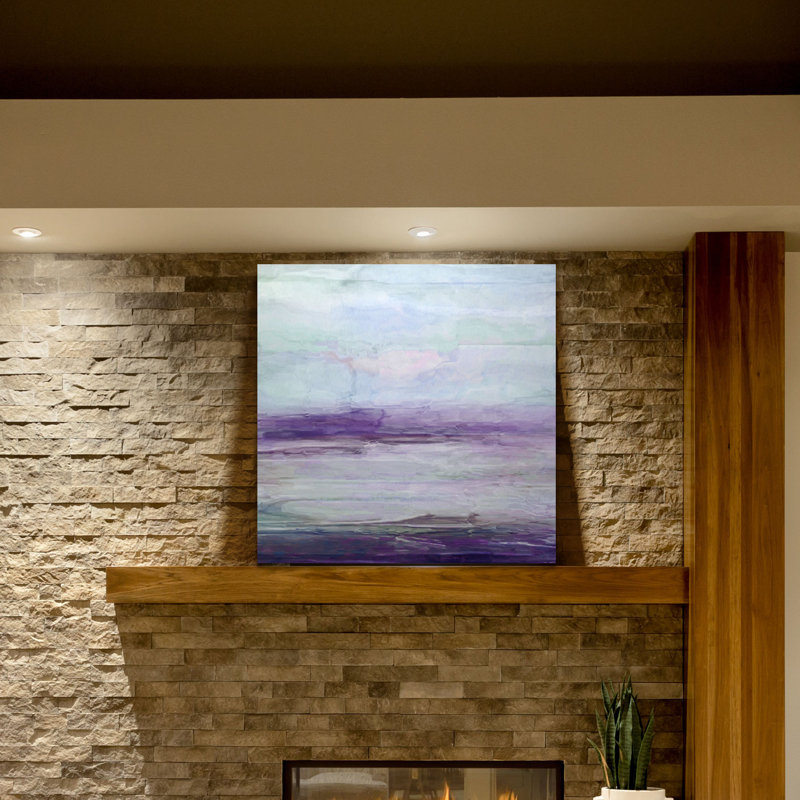 « mauve gris ii », peinture, H 16 po x l 16 po x p 1,5 po, Toile tendue