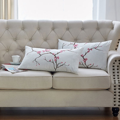 Cherry Blossom Rectangular Pillow Cover