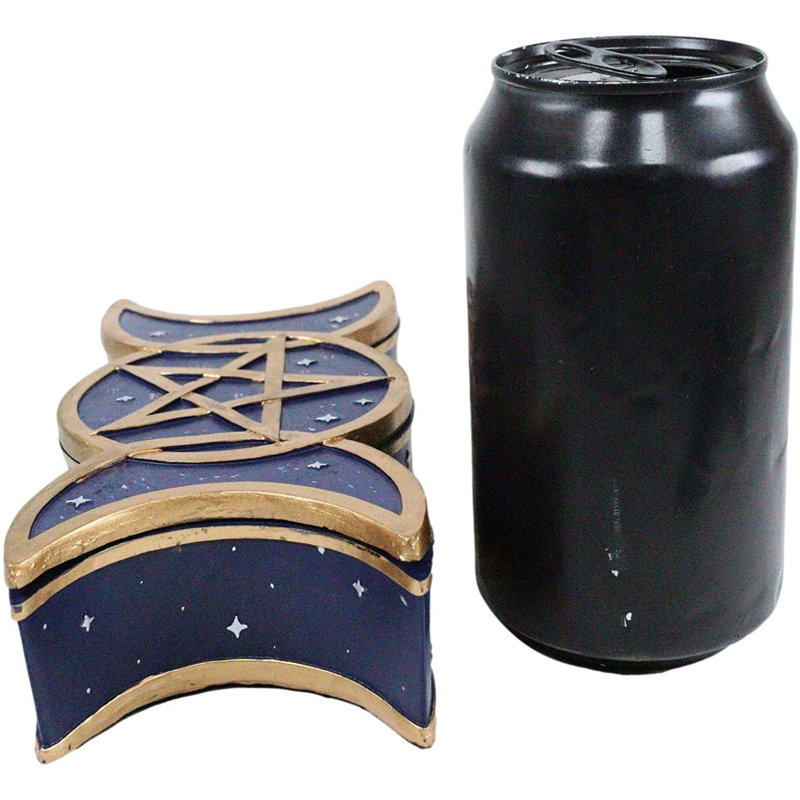 Croissant céleste sacré et pleine lune Ebros