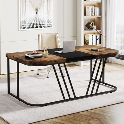 Metal Base Executive Desk