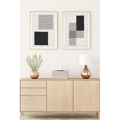 Élégantes peintures décoratives en panneau de fibres à densité moyenne (2 pièces), 19,7 po x 27,6 po chacune | 100% panneau de fibres à densité moyenne avec une épaisseur de 0,12 pouce, cadre 100% en bois massif avec une épaisseur de 1,0 pouce | Élégant art mural pour la décoration intérieure, parfait pour le salon et la chambre à coucher