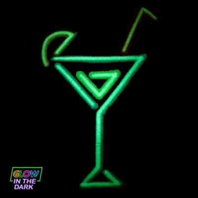 NEON COCKTAIL EMB HAND-BLACK