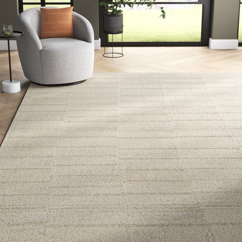 Demie Wool Striped Indoor Rug, Rectangle 8'10" x 12'