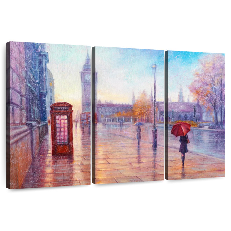 Sireci Rainy London Morning, 48" H x 74" W