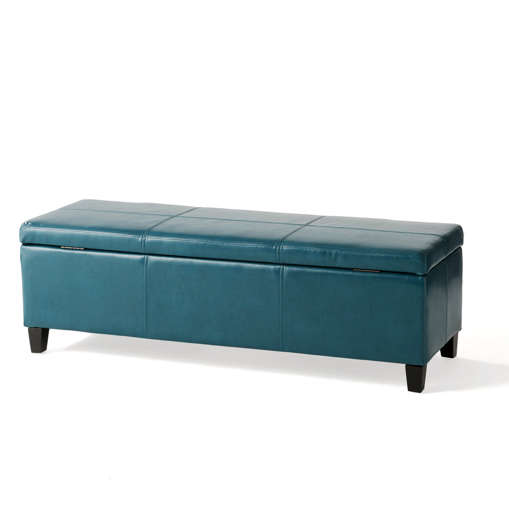 Latitude Run® Storage Ottoman Cushioned Seats, Solid Construction, Easy