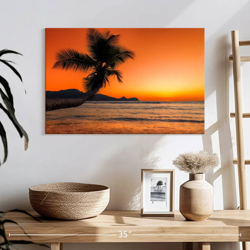 Gillard Beach Sunrise Palm, H 16 po x l 24 po