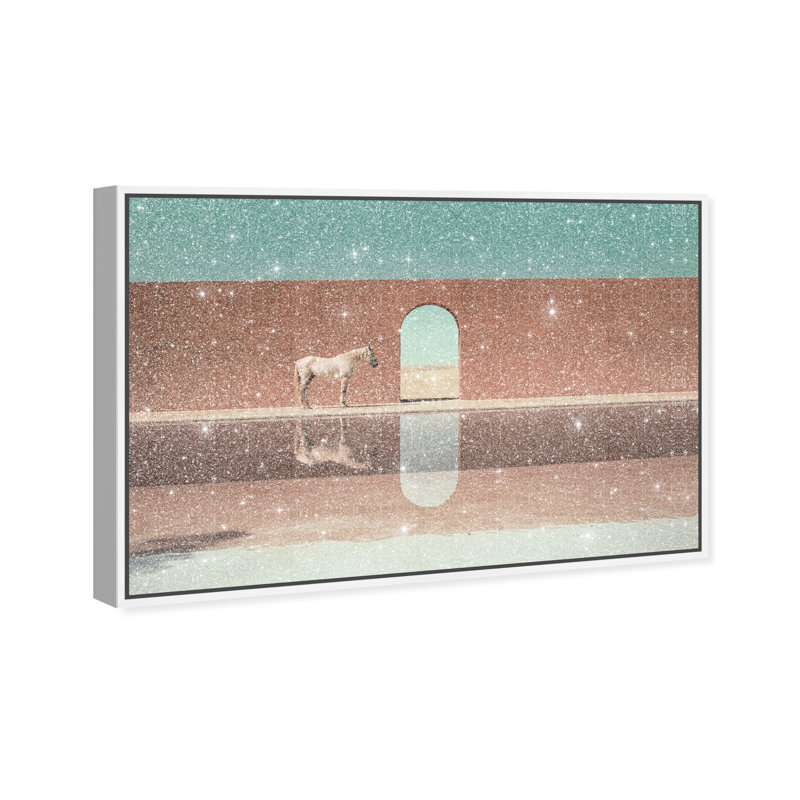 Western Reflections Print by Oliver Gal, 16"H x 11"W, White Floater Frame