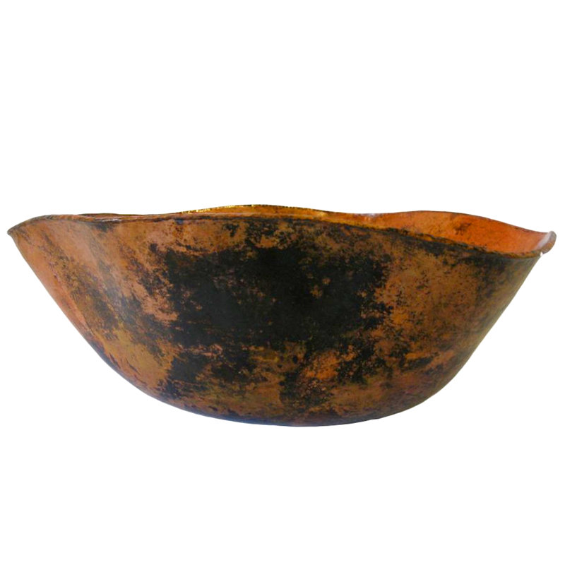 Novatto 16'' Copper Specialty Bathroom Sink, Natural
