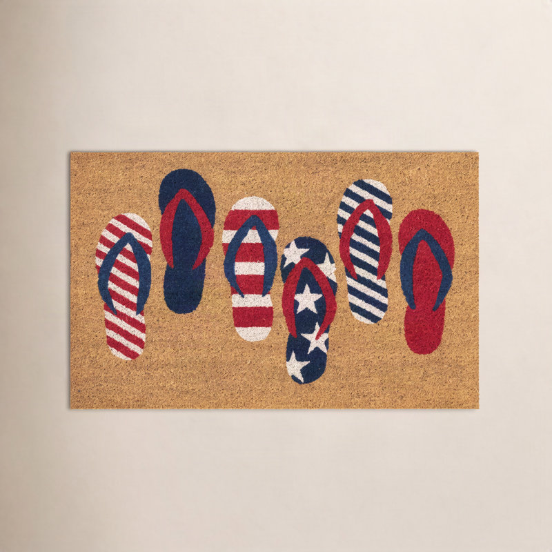 Tapis d'extérieur antidérapant Cracraft Freedom Flops, Rectangle 1 pi 6 po x 2 pi 6 po