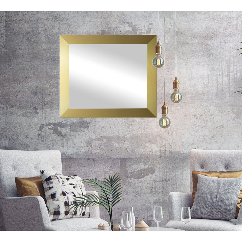Aureliano Engineered Wood Flat Wall Mirror, 39" H x 39" W 