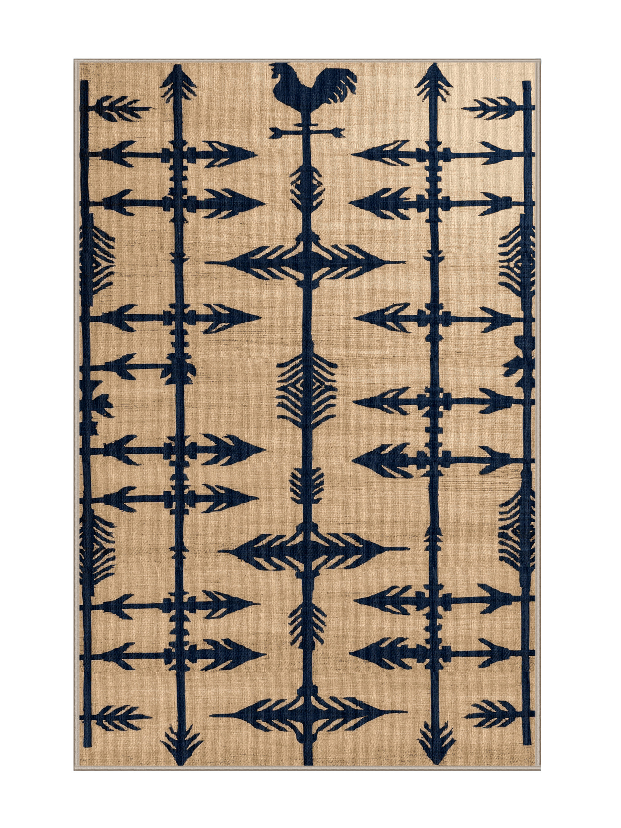 One Allium Way® Washable Weather Vane Farm Area Rug | Wayfair