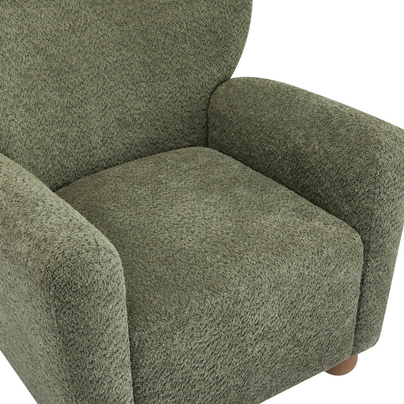 Fauteuil club Alonzo, Boucle vert olive