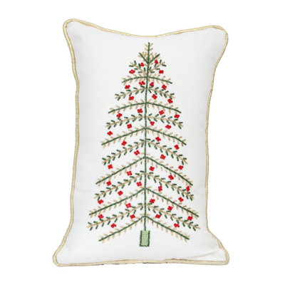 Coussin de sapin de Noël en pin de 10,5 po x 16 po