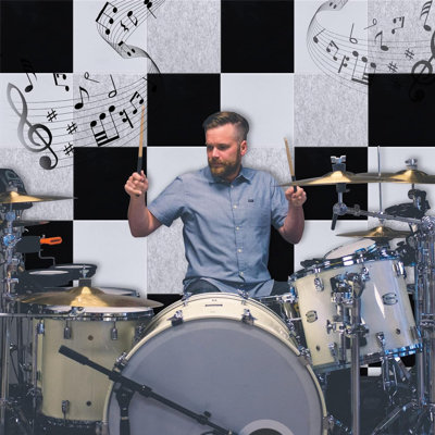 Acoustic Panels 12-Pack Soundproof Wall Panels 12"X12"X0.4" Sound Panels High Density Sound Dampening Panels