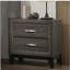 Weathered Grey 2-Drawer Nightstand