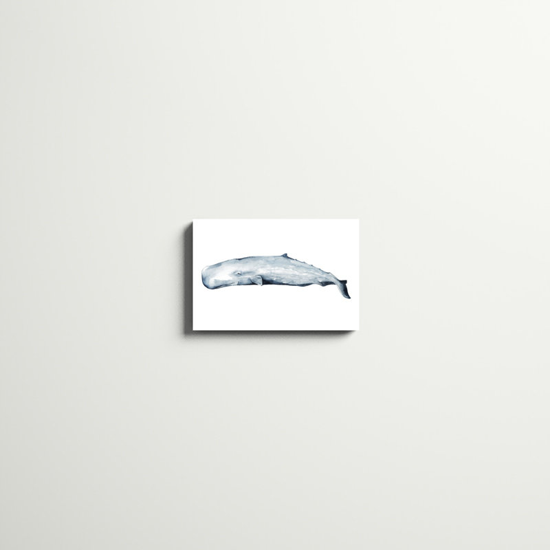 «Whale Portrait II», peinture sur toile, H 12 po x l 18 po