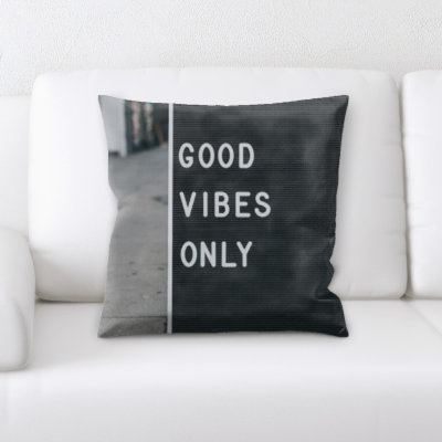 Coussin en jeté good vibes only Evatt