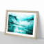 Curled Wave in New Zealand in Abstract - Picture Frame Painting Print on MDF-55491035-55491037
