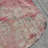 Red Vintage Turkish Oushak Small Round Rug Ideal for Home Decor and Accenting Spaces