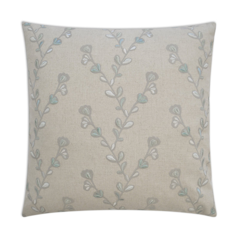 Willow Pillow Cover & Insert, Spa, Square 22"