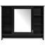 Armoire de toilette murale moderne 36 pouces avec tablette réglable, porte à fermeture en douceur et barre à serviettes pour une efficacité de rangement 31