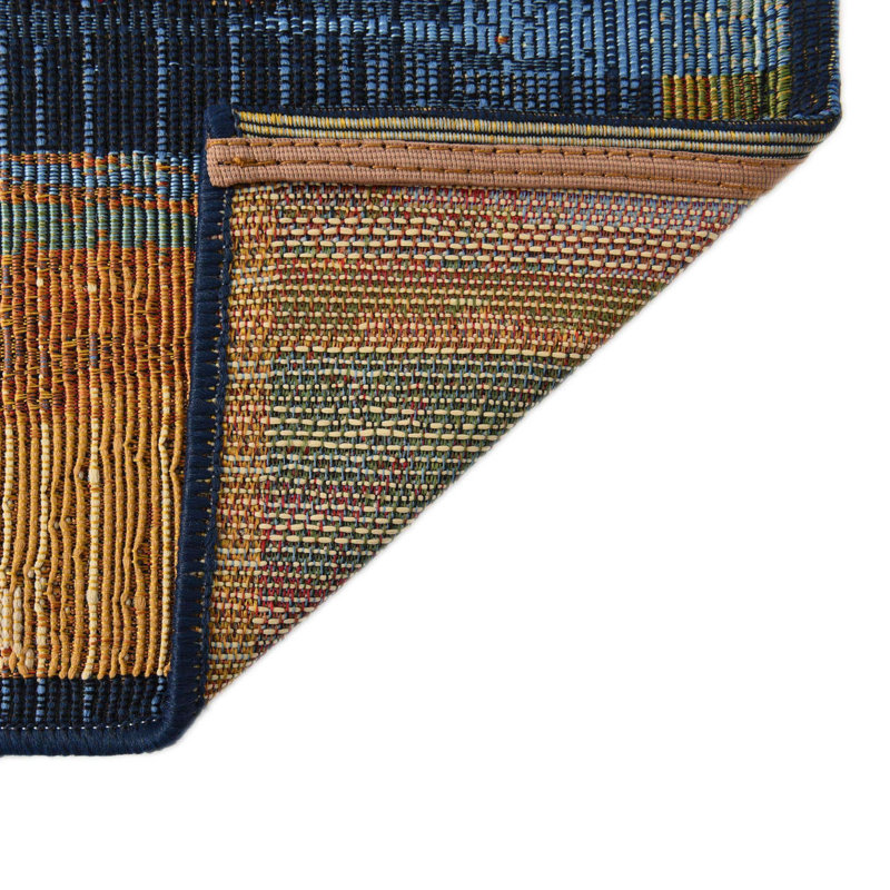 Merrimac Washable Geometric Indoor / Outdoor Rug, Runner 2'7" x 11'