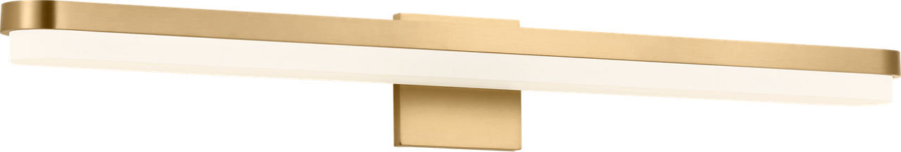 Briar Vanity Light, 5" H x 36" W x 4" D, Burnished Brass