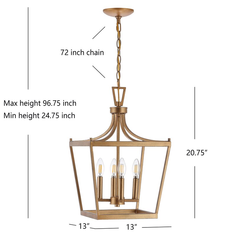 Ivy Bronx Napoli 4 - Light Lantern Pendant & Reviews | Wayfair