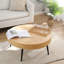 Ensemble de 2 tables basses gigognes en bois naturel Farmhouse