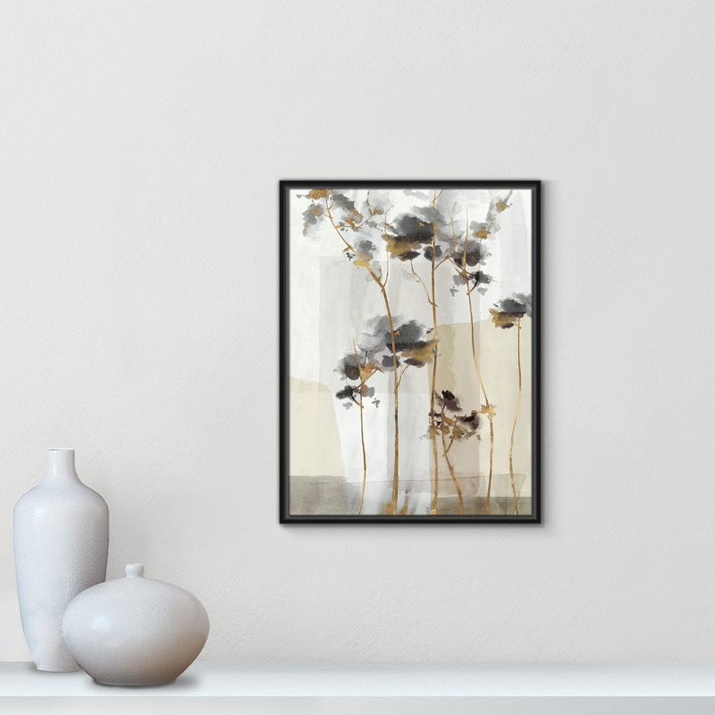 Impression Golden Zen II par Eva Watts, Toile avec cadre, Black Floater, L 19,5 po x H 25,5 po