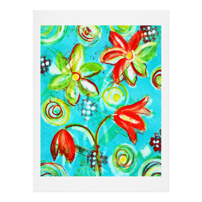 «Tangerine Tango» par Laura Trevey - reproduction imprimée, H 10 po x l 8 po x P 0,125 po